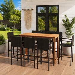 Transform Your Patio with a Stylish 9 Piece Bar Set