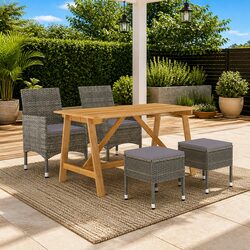 Elevate Your Outdoor Space with This 5-Piece Dining Set