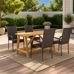 Enhance Your Outdoor Space with 5 Piece Dining Set