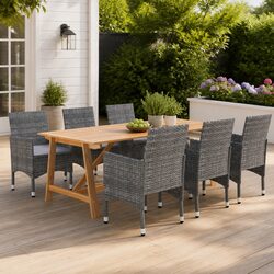 Transform Your Outdoor Space with This 7-Piece Dining Set