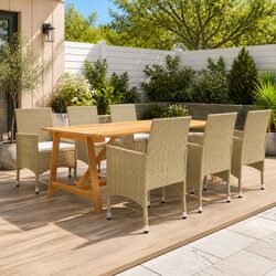 Beige Garden Dining Set for Perfect Outdoor Gatherings