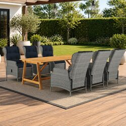 Elevate Your Outdoors with This 7-Piece Dining Set