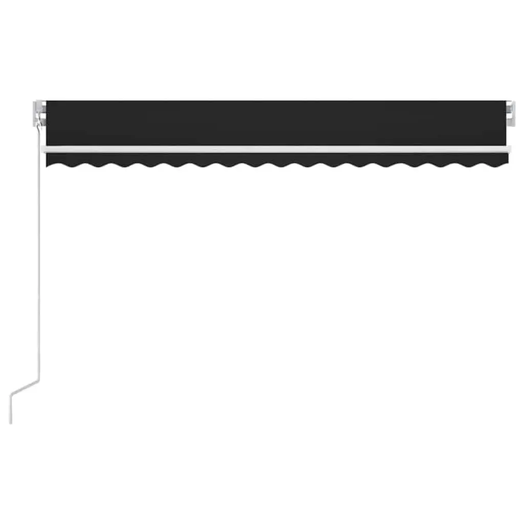 Manual Retractable Awning 400x350 cm Outdoor Patio Sun Shade Adjustable Angle Hand Crank