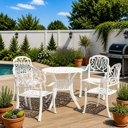 Enhance Your Outdoor Space with a 5 Piece Bistro Set