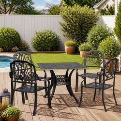 Enhance Your Outdoor Space with This 5-Piece Bistro Set
