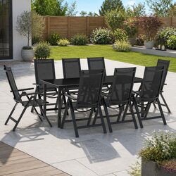 Elevate Your Outdoor Space with This 9 Piece Dining Set