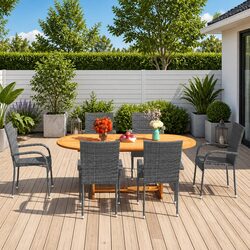Transform Your Outdoor Space with a 7-Piece Garden Dining Set