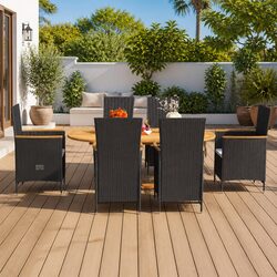 Elevate Your Outdoor Dining with Our 7-Piece Set