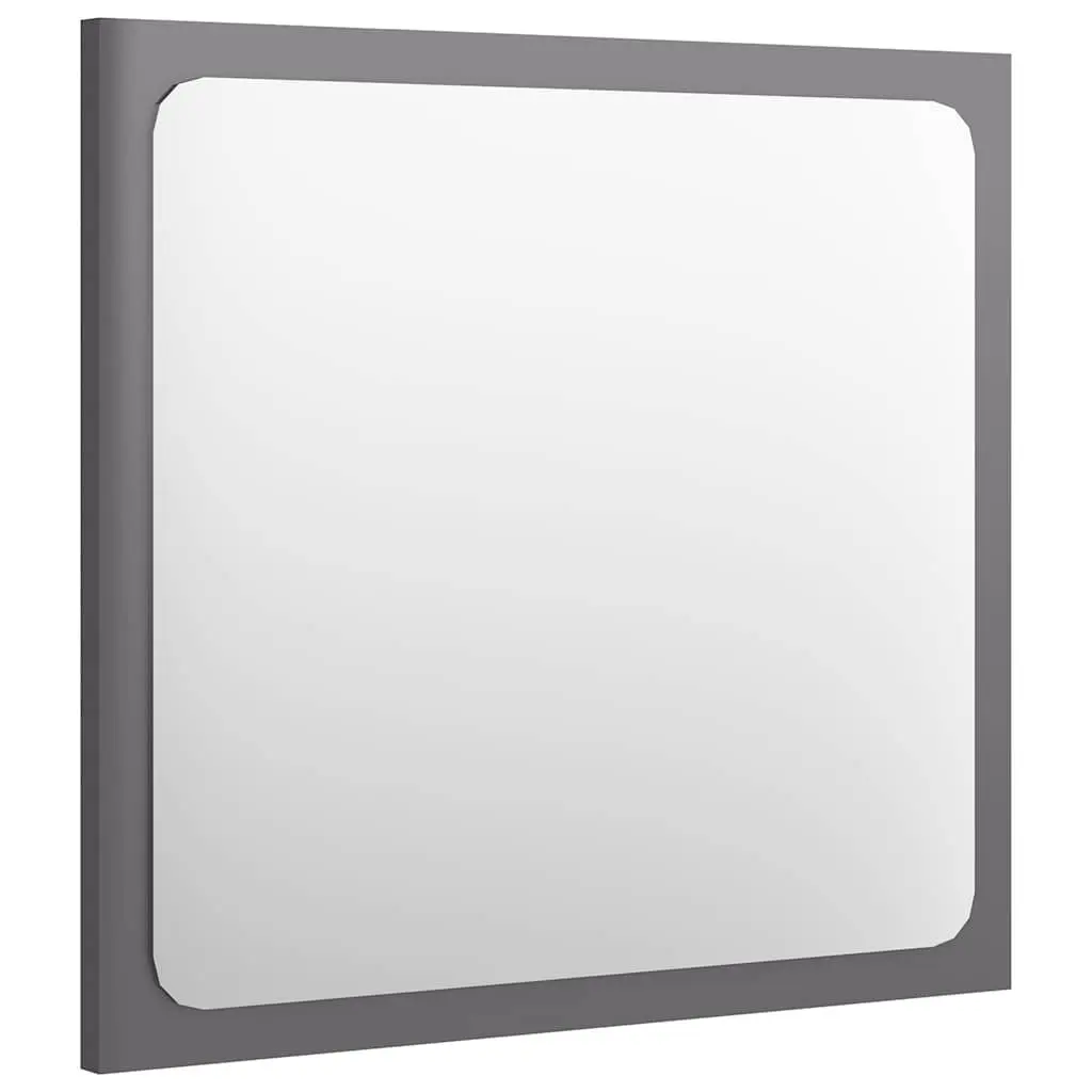Bathroom Furniture Set Grey Sink Cabinet Basin Mirror Engineered Wood Storage