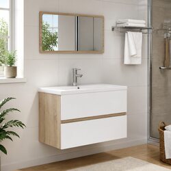 Upgrade Your Bathroom with This Elegant Sink Cabinet Set