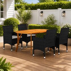 Enhance Your Outdoor Oasis with This 5-Piece Dining Set
