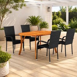 Enhance Your Outdoor Space with This 5-Piece Dining Set