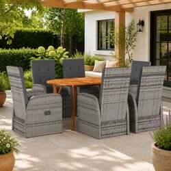 Transform Your Outdoor Space with this 7-Piece Dining Set