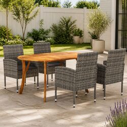 Transform Your Outdoor Space with 5 Piece Dining Set