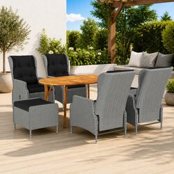 Enhance Your Outdoor Area with 7-Piece Dining Set