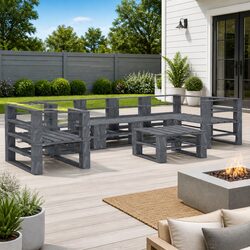 Enhance Your Outdoor Space with 7-Piece Lounge Set