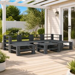 Enhance Your Outdoor Living with a 7 Piece Pallet Lounge Set