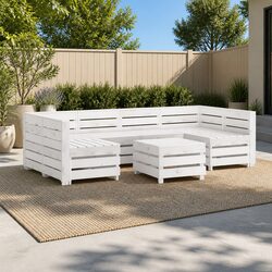 Enhance Your Outdoor Space with 7 Piece Pallet Lounge Set