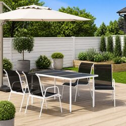 Enhance Your Patio with a 5 Piece Black Dining Set