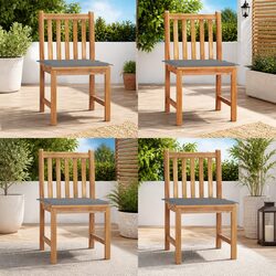 Enhance Your Outdoor Space with 4 Garden Chairs Set