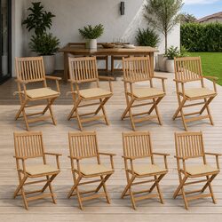 Transform Your Outdoor Space with 8 Folding Chairs