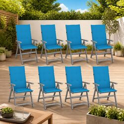 Enhance Your Outdoor Space with 8 Reclining Armchairs