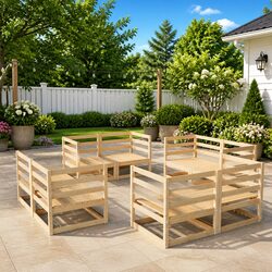 Transform Your Outdoor Space with This 8 Piece Lounge Set