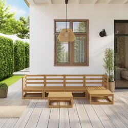 Enhance Your Outdoor Space with 6-Piece Lounge Set