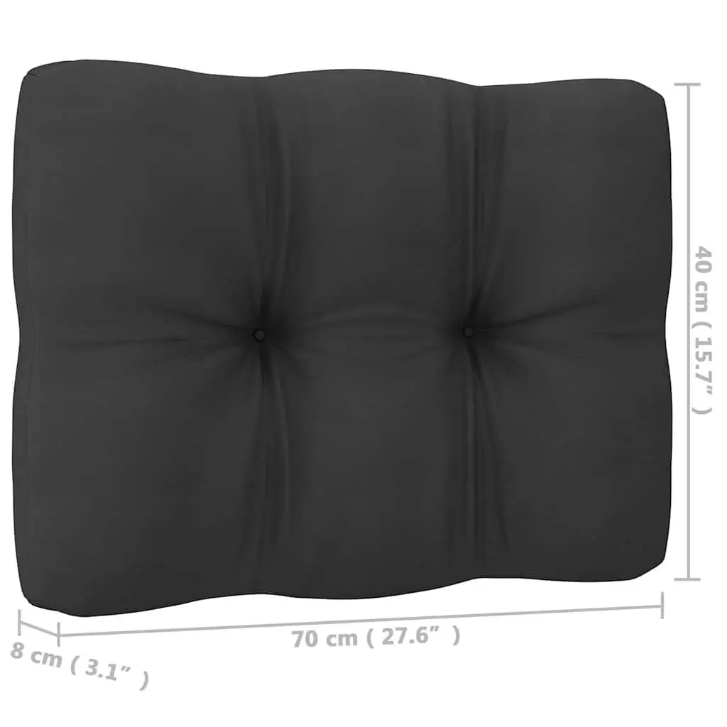 Garden Lounge Set 4 Piece Outdoor Furniture with Cushions Black Modular