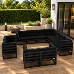 Enhance Your Outdoor Space with 11 Piece Lounge Set