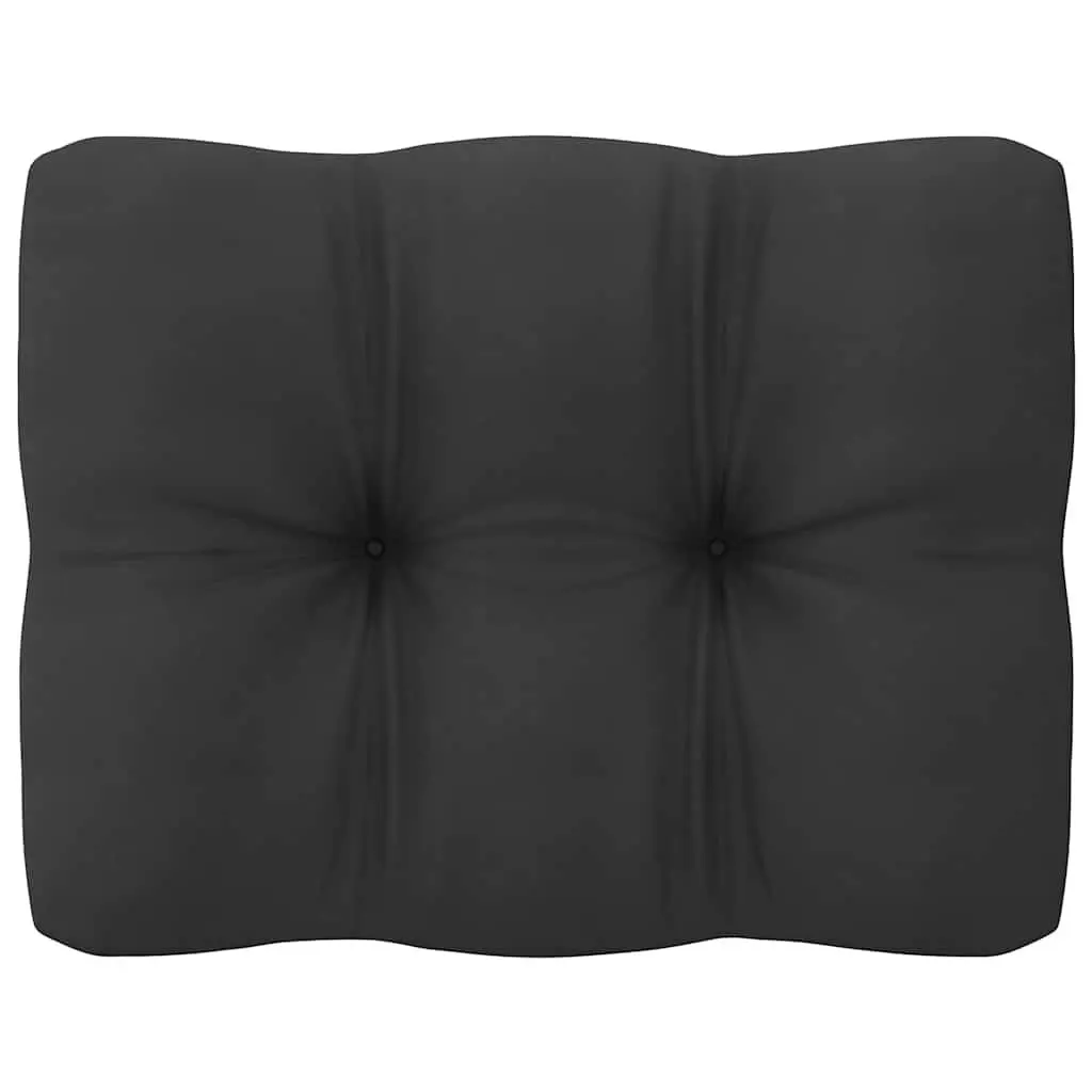 Garden Lounge Set 13 Piece Outdoor Furniture Solid Pinewood Cushions Black