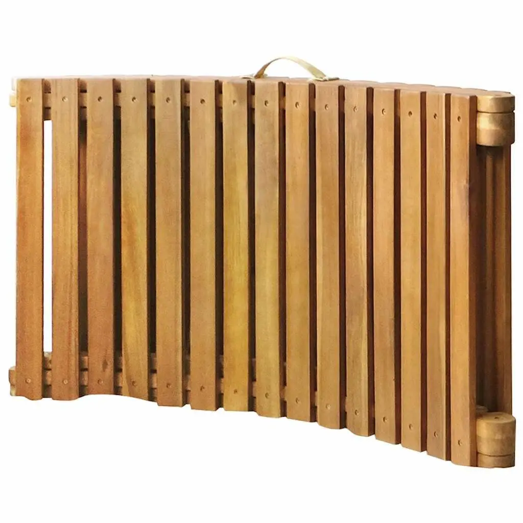 Wooden Sun Lounger Set 2 Pieces Foldable with Cushion Outdoor Patio Garden Furniture