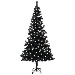 Elegant Black LED Christmas Tree 120cm for Holiday Cheer
