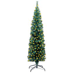 Enhance Your Holiday Space with a Slim Pre-lit Christmas Tree 120cm