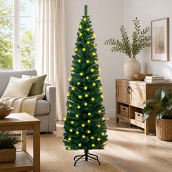Elevate Your Holiday Decor with a 240cm Slim Christmas Tree