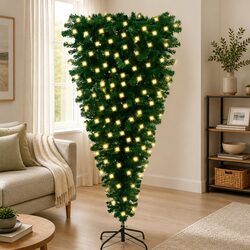 Green Upside-Down Artificial Christmas Tree 180cm