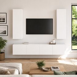 Enhance Your Living Space with 4 Piece TV Cabinet Set