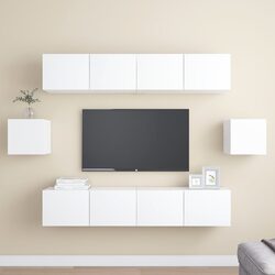Elegant 6-Piece Wall-Mounted Storage Unit for Your Home
