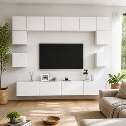 Elevate Your Living Space with a Wall Mounted TV Cabinet Set