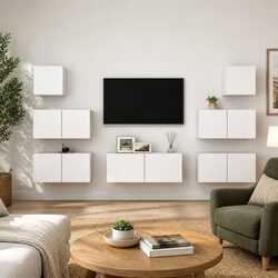 Transform Your Living Space with 7 Piece TV Cabinet Set