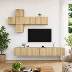 Stylish 7 Piece TV Cabinet Set for Your Living Room