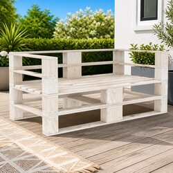 Enhance Your Outdoor Space with a Rustic Pallet Sofa