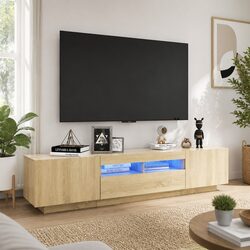 Modern TV Cabinet with LED Lighting for Enhanced Living