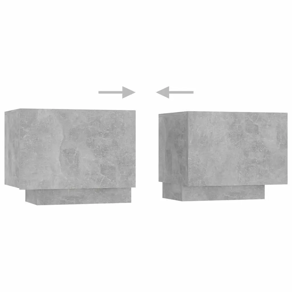 TV Cabinet Grey Modern with RGB LED Lights for Living Room Media Storage
