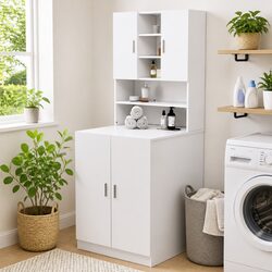 Enhance Your Space with a Stylish Washing Machine Cabinet