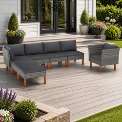 Transform Your Outdoor Space with 7-Piece Lounge Set