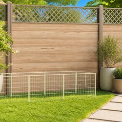 5m² Outdoor Pet Enclosure for Dogs with Steel Frame