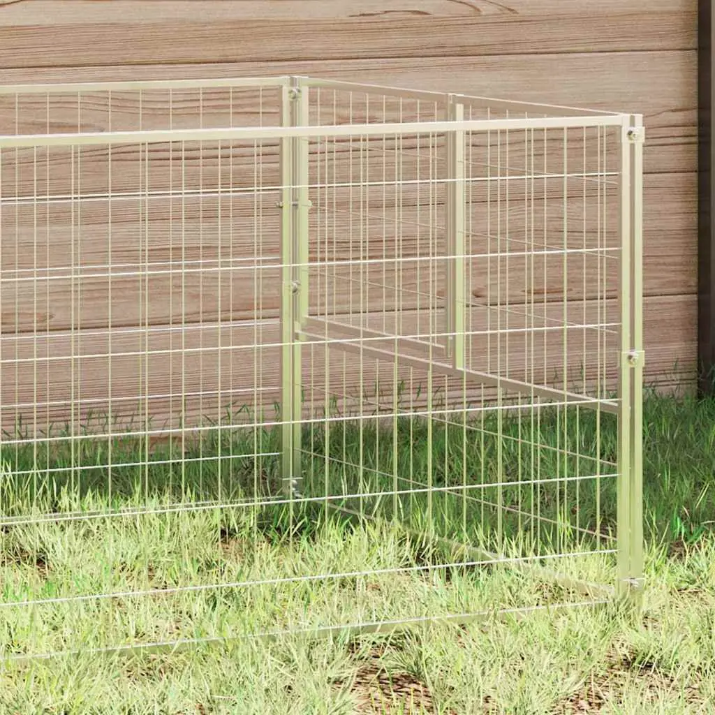 Dog Kennel 9m² Outdoor Steel Wire Mesh Exercise Run Lockable Door