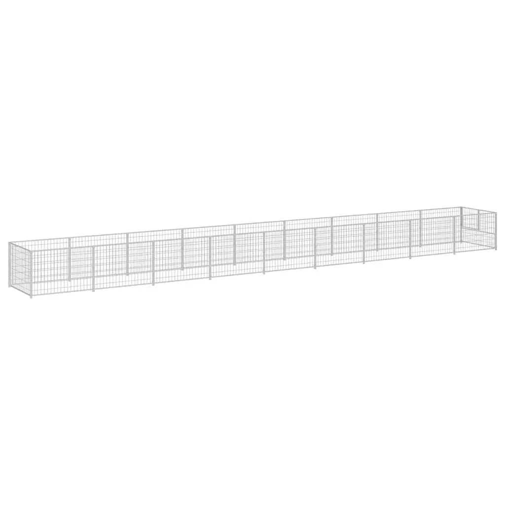 Dog Kennel 9m² Outdoor Steel Wire Mesh Exercise Run Lockable Door