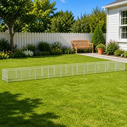 Dog Kennel 10m² Outdoor Pet Enclosure Steel Wire Mesh Run Lockable Door
